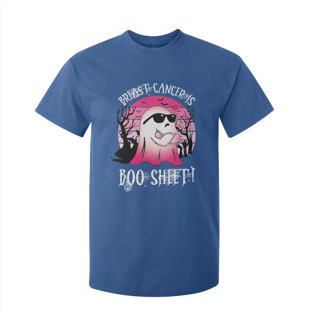 Breast Cancer Is Boo Sheet T Shirt For Kid In October Ghost Wear Pink TS10 Royal Blue Print Your Wear