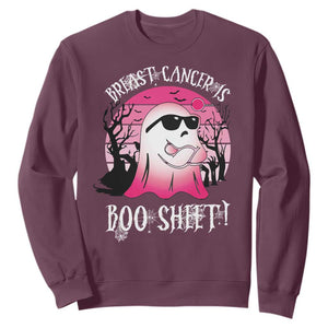 Breast Cancer Is Boo Sheet Sweatshirt In October Ghost Wear Pink - Print Your Wear