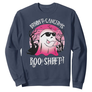 Breast Cancer Is Boo Sheet Sweatshirt In October Ghost Wear Pink - Print Your Wear