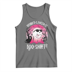 Breast Cancer Is Boo Sheet Tank Top In October Ghost Wear Pink TS10 Black Heather Print Your Wear