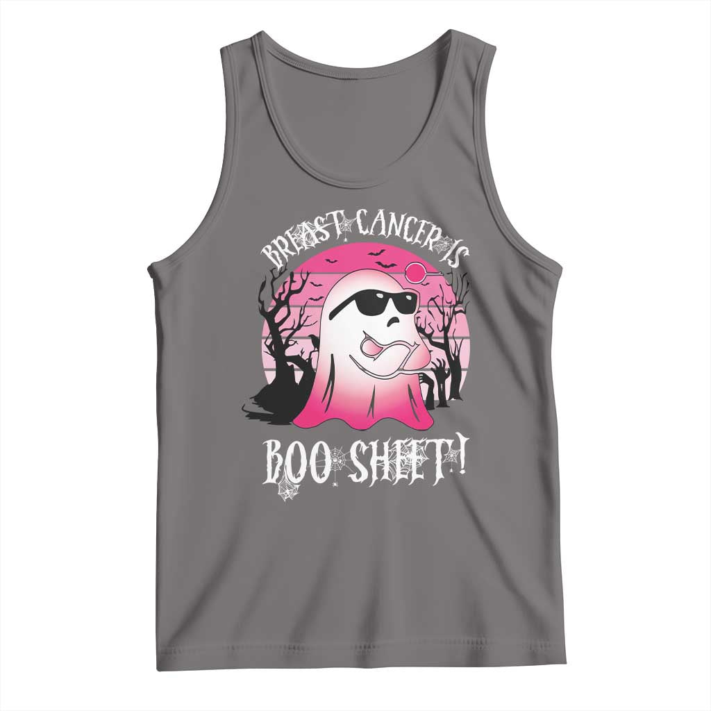 Breast Cancer Is Boo Sheet Tank Top In October Ghost Wear Pink TS10 Deep Heather Print Your Wear