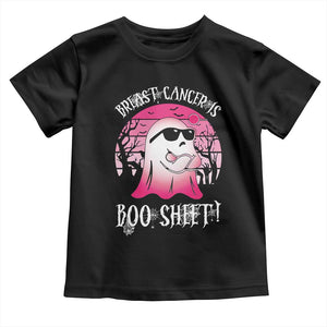 Breast Cancer Is Boo Sheet Toddler T Shirt In October Ghost Wear Pink TS10 Black Print Your Wear