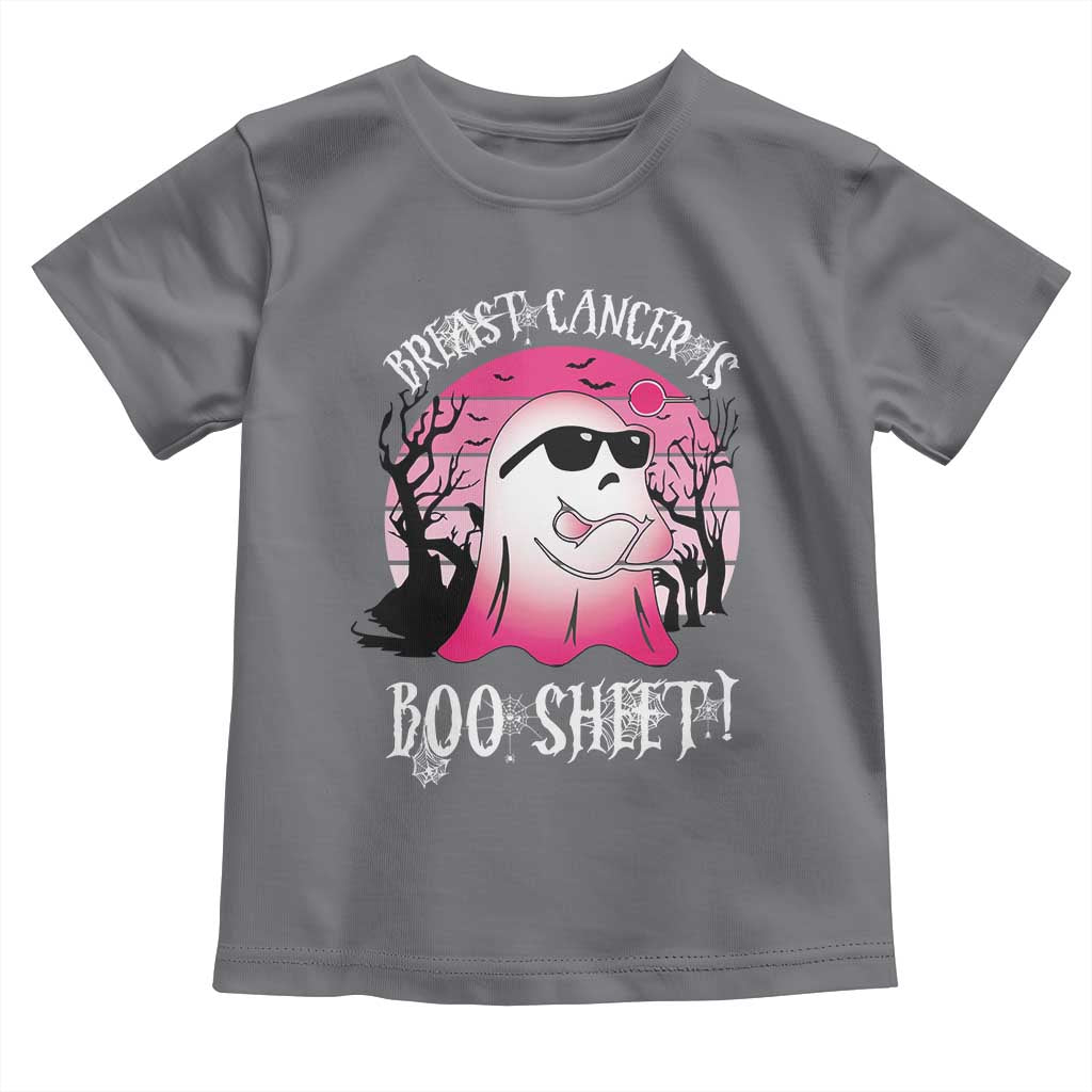 Breast Cancer Is Boo Sheet Toddler T Shirt In October Ghost Wear Pink TS10 Charcoal Print Your Wear