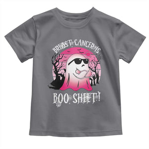 Breast Cancer Is Boo Sheet Toddler T Shirt In October Ghost Wear Pink TS10 Charcoal Print Your Wear