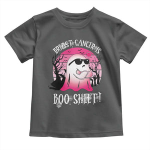Breast Cancer Is Boo Sheet Toddler T Shirt In October Ghost Wear Pink TS10 Dark Heather Print Your Wear