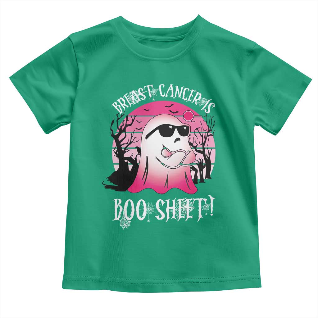 Breast Cancer Is Boo Sheet Toddler T Shirt In October Ghost Wear Pink TS10 Irish Green Print Your Wear