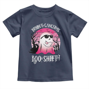 Breast Cancer Is Boo Sheet Toddler T Shirt In October Ghost Wear Pink TS10 Navy Print Your Wear
