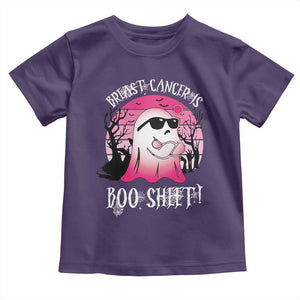 Breast Cancer Is Boo Sheet Toddler T Shirt In October Ghost Wear Pink TS10 Purple Print Your Wear