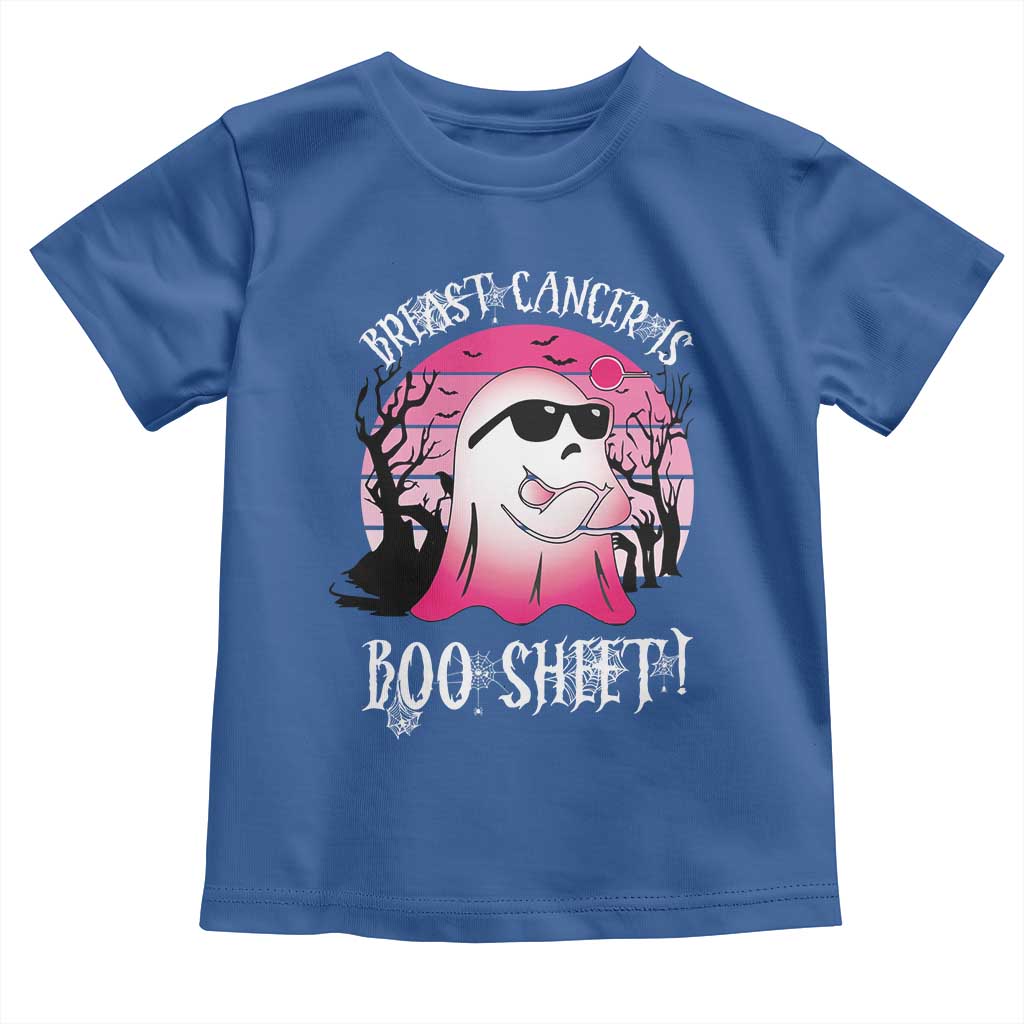 Breast Cancer Is Boo Sheet Toddler T Shirt In October Ghost Wear Pink TS10 Royal Blue Print Your Wear