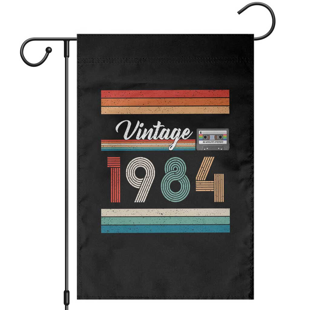 1984 Retro Birthday Garden Flag Vintage 42th Birthday Gift Classic 90s Style TS10 Black Print Your Wear