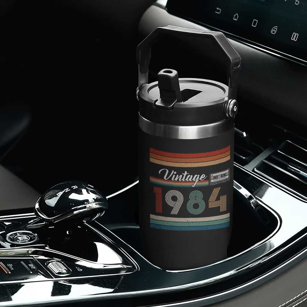 1984 Retro Birthday Flip Straw Tumbler Vintage 42th Birthday Gift Classic 90s Style TS10 Print Your Wear