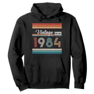 1984 Retro Birthday Hoodie Vintage 42th Birthday Gift Classic 90s Style TS10 Black Print Your Wear