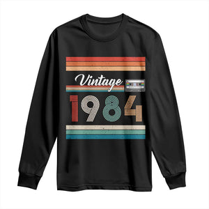 1984 Retro Birthday Long Sleeve Shirt Vintage 42th Birthday Gift Classic 90s Style TS10 Black Print Your Wear