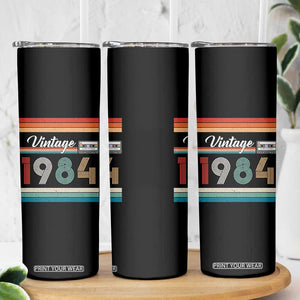 1984 Retro Birthday Skinny Tumbler Vintage 42th Birthday Gift Classic 90s Style TS10 Print Your Wear