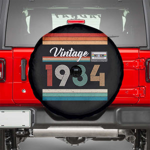 1984 Retro Birthday Spare Tire Cover Vintage 42th Birthday Gift Classic 90s Style TS10 Black Print Your Wear