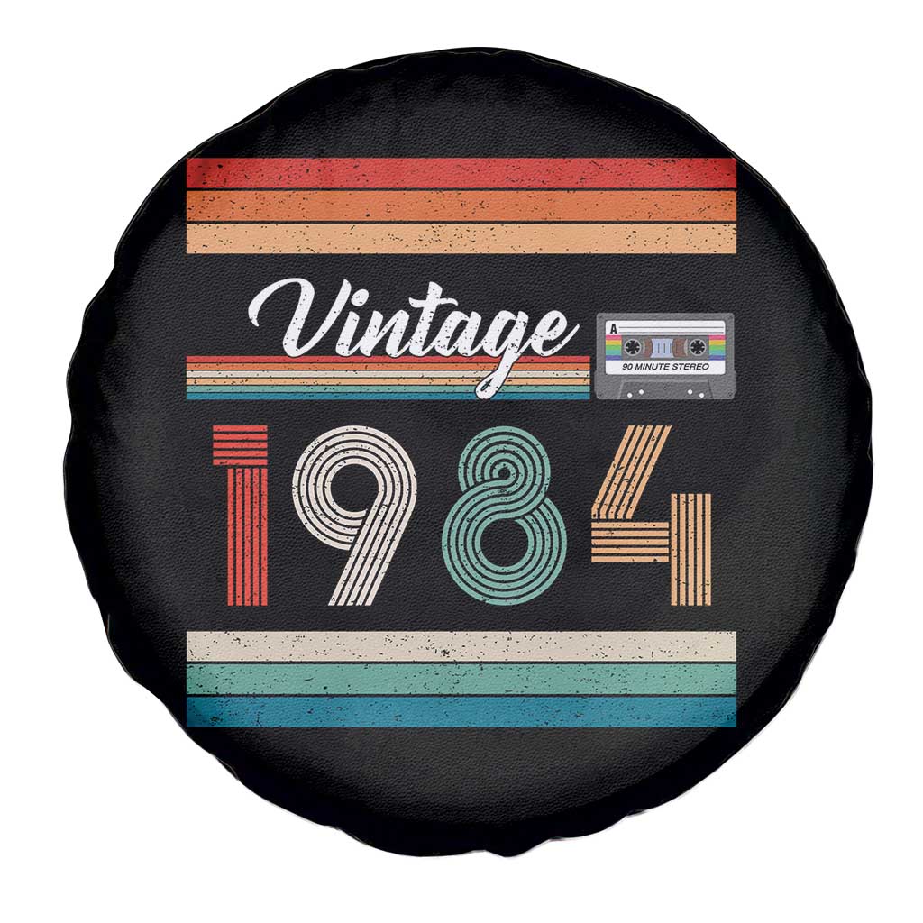 1984 Retro Birthday Spare Tire Cover Vintage 42th Birthday Gift Classic 90s Style TS10 Print Your Wear