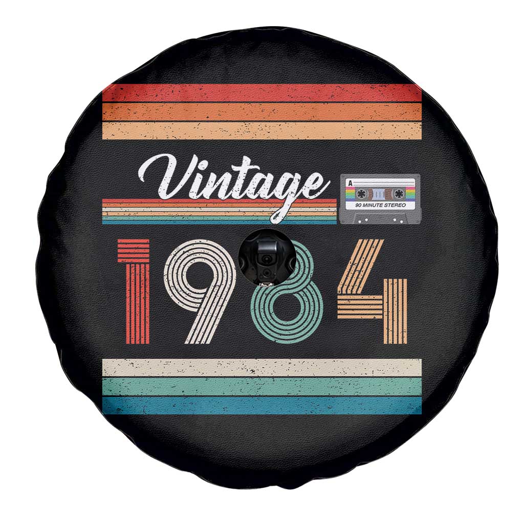 1984 Retro Birthday Spare Tire Cover Vintage 42th Birthday Gift Classic 90s Style TS10 Print Your Wear