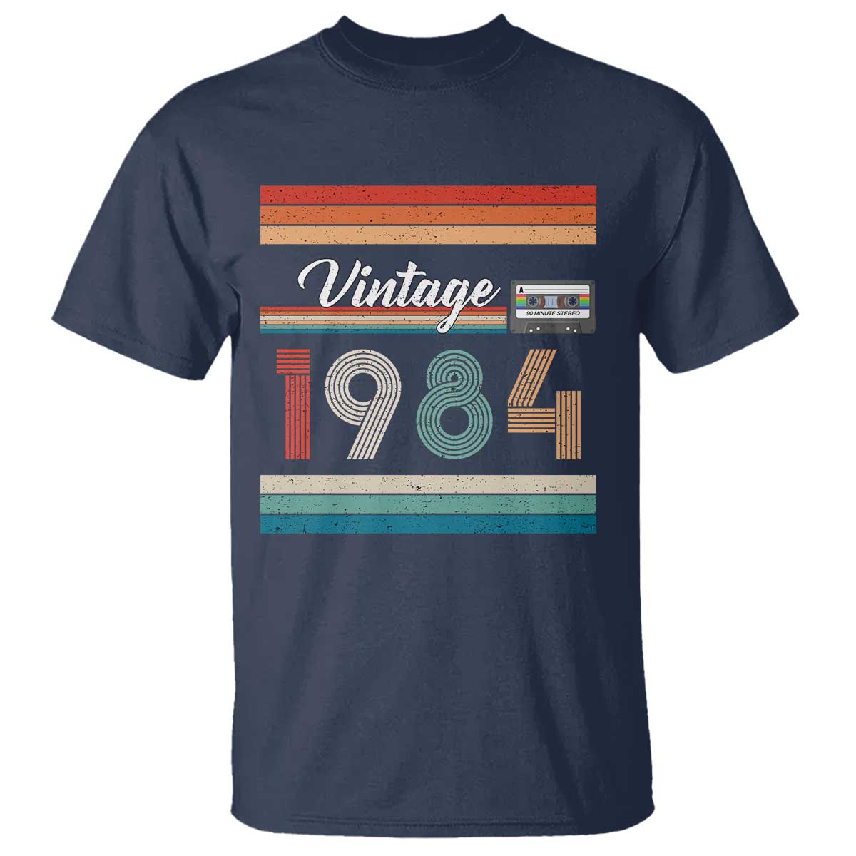 1984 Retro Birthday T Shirt Vintage 42th Birthday Gift Classic 90s Style TS10 Navy Print Your Wear