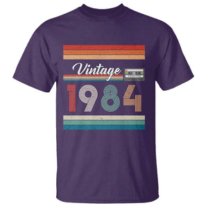 1984 Retro Birthday T Shirt Vintage 42th Birthday Gift Classic 90s Style TS10 Purple Print Your Wear