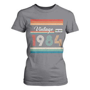 1984 Retro Birthday T Shirt For Women Vintage 42th Birthday Gift Classic 90s Style TS10 Charcoal Print Your Wear