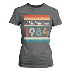1984 Retro Birthday T Shirt For Women Vintage 42th Birthday Gift Classic 90s Style TS10 Dark Heather Print Your Wear