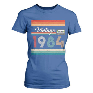 1984 Retro Birthday T Shirt For Women Vintage 42th Birthday Gift Classic 90s Style TS10 Royal Blue Print Your Wear