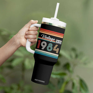 1984 Retro Birthday Tumbler With Handle Vintage 42th Birthday Gift Classic 90s Style TS10 Print Your Wear