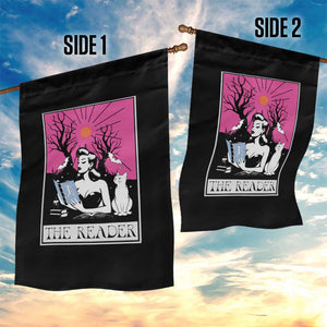 The Reader Tarot Garden Flag Witch Reading Book Club Occult Cat Mom TS10 Print Your Wear