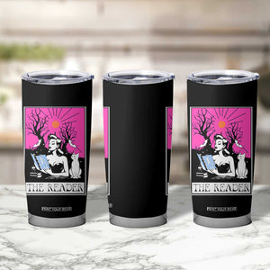 The Reader Tarot Tumbler Cup Witch Reading Book Club Occult Cat Mom TS10 Print Your Wear
