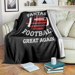 Funny Make Fantasy Football Great Again Throw Blanket TS10 Print Your Wear