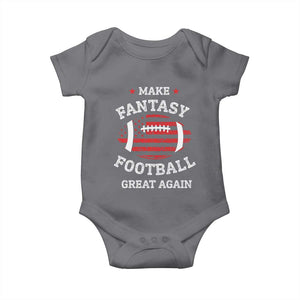 Funny Make Fantasy Football Great Again Baby Onesie TS10 Charcoal Print Your Wear