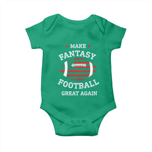 Funny Make Fantasy Football Great Again Baby Onesie TS10 Irish Green Print Your Wear