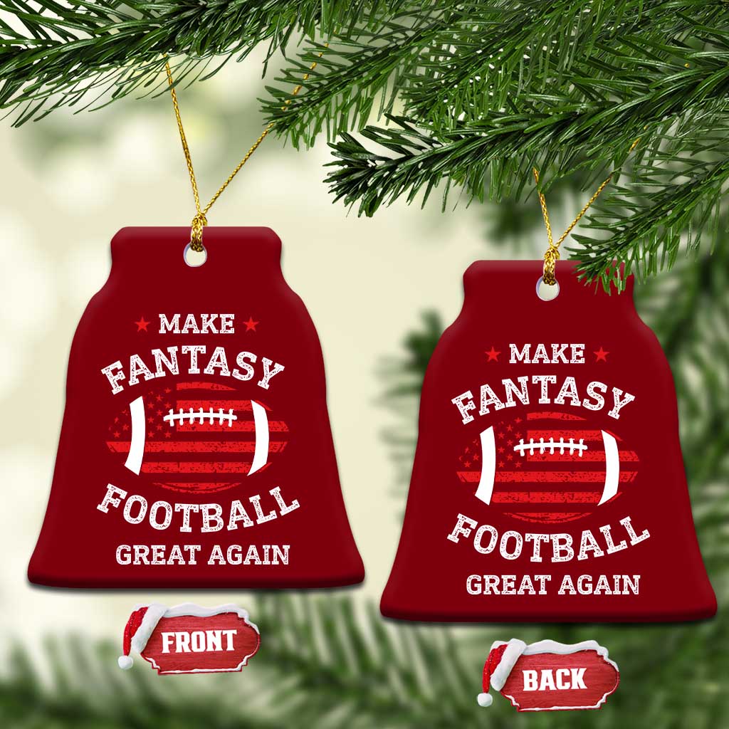 Funny Make Fantasy Football Great Again Ceramic Ornament - Print Your Wear