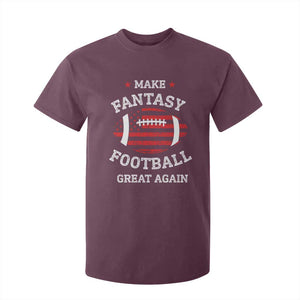 Funny Make Fantasy Football Great Again T Shirt For Kid TS10 Maroon Print Your Wear
