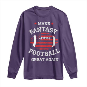 Funny Make Fantasy Football Great Again Long Sleeve Shirt - Print Your Wear