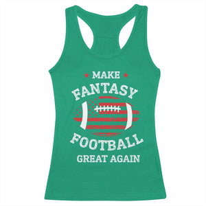 Funny Make Fantasy Football Great Again Racerback Tank Top TS10 Irish Green Print Your Wear