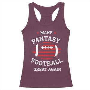 Funny Make Fantasy Football Great Again Racerback Tank Top - Print Your Wear