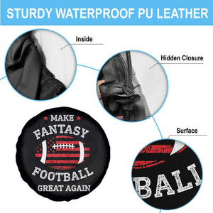 Funny Make Fantasy Football Great Again Spare Tire Cover TS10 Print Your Wear