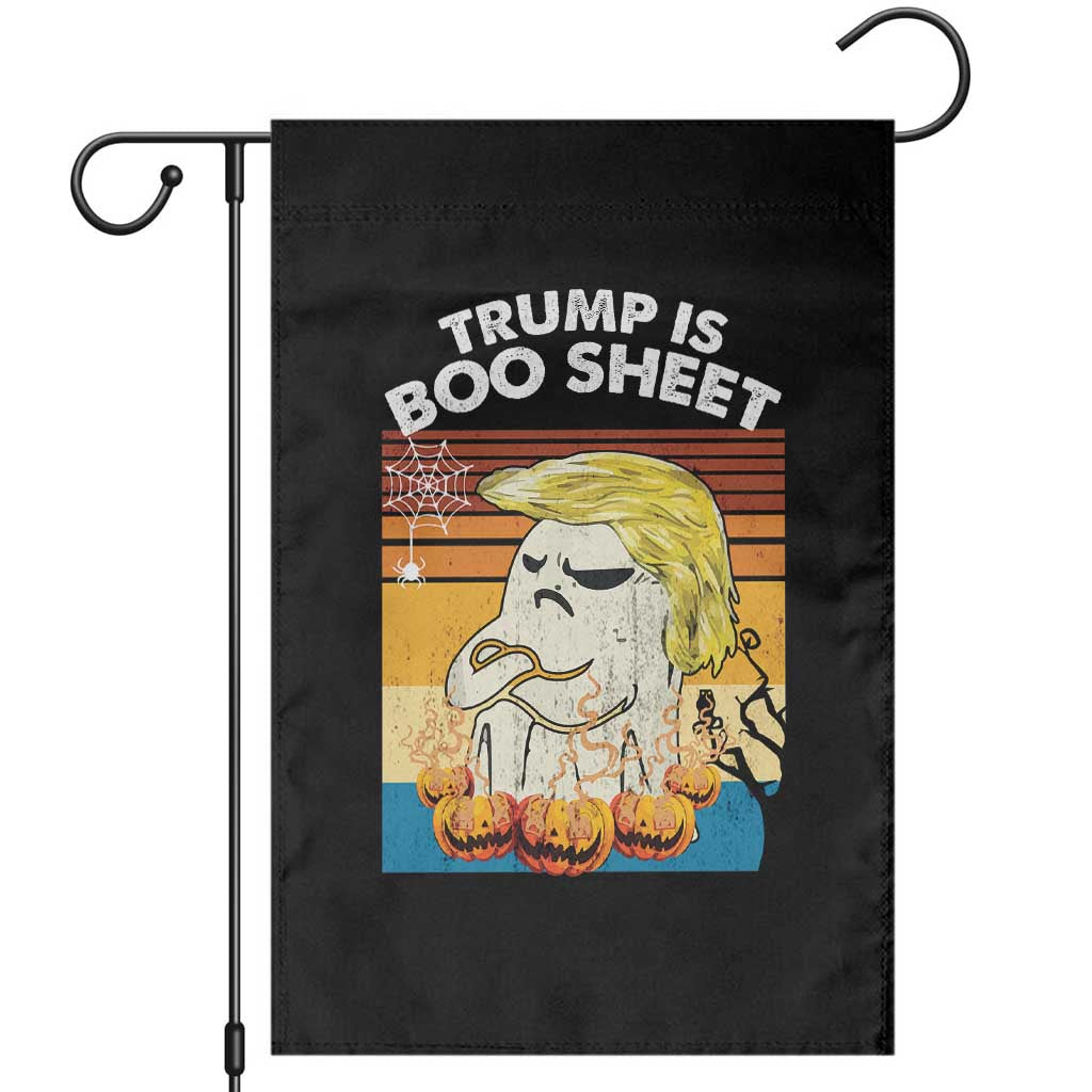 Funny Trump Is Boo Sheet Garden Flag Ghost Retro Halloween Ghost Custome TS10 Black Print Your Wear