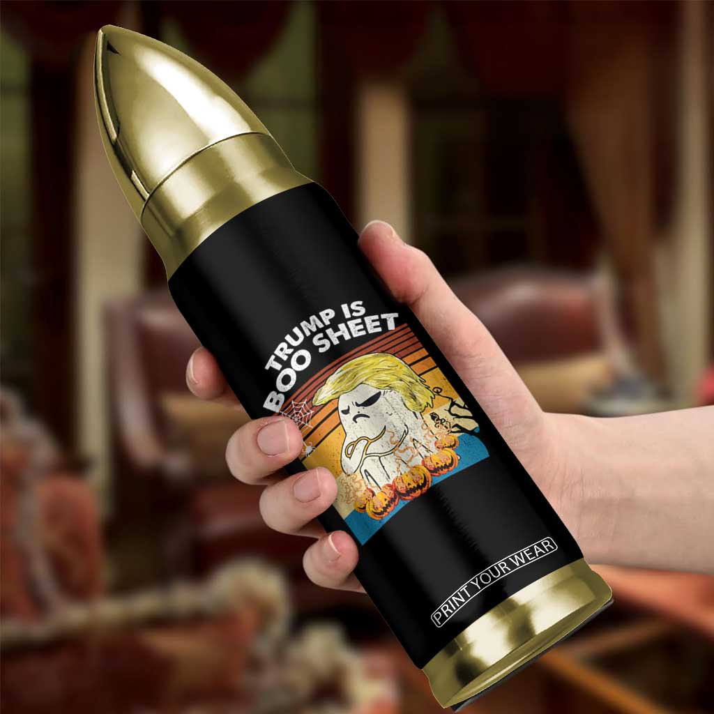 Funny Trump Is Boo Sheet Bullet Tumbler Ghost Retro Halloween Ghost Custome TS10 Print Your Wear
