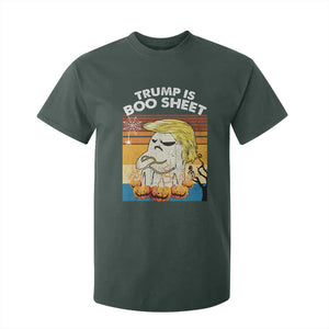 Funny Trump Is Boo Sheet T Shirt For Kid Ghost Retro Halloween Ghost Custome TS10 Dark Forest Green Print Your Wear