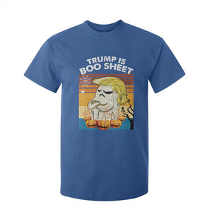 Funny Trump Is Boo Sheet T Shirt For Kid Ghost Retro Halloween Ghost Custome TS10 Royal Blue Print Your Wear