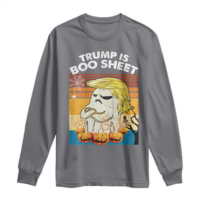 Funny Trump Is Boo Sheet Long Sleeve Shirt Ghost Retro Halloween Ghost Custome - Print Your Wear