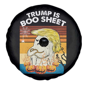 Funny Trump Is Boo Sheet Spare Tire Cover Ghost Retro Halloween Ghost Custome TS10 Print Your Wear