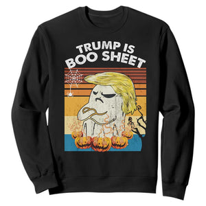 Funny Trump Is Boo Sheet Sweatshirt Ghost Retro Halloween Ghost Custome - Print Your Wear