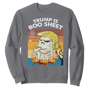 Funny Trump Is Boo Sheet Sweatshirt Ghost Retro Halloween Ghost Custome - Print Your Wear