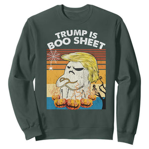 Funny Trump Is Boo Sheet Sweatshirt Ghost Retro Halloween Ghost Custome - Print Your Wear