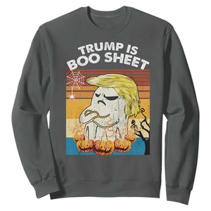 Funny Trump Is Boo Sheet Sweatshirt Ghost Retro Halloween Ghost Custome - Print Your Wear