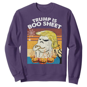 Funny Trump Is Boo Sheet Sweatshirt Ghost Retro Halloween Ghost Custome - Print Your Wear