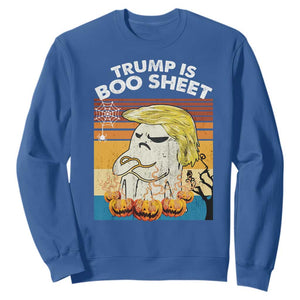 Funny Trump Is Boo Sheet Sweatshirt Ghost Retro Halloween Ghost Custome - Print Your Wear